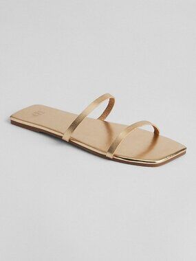 Gap Square Toe Sandals Gold Size 10 women’s shoes slides